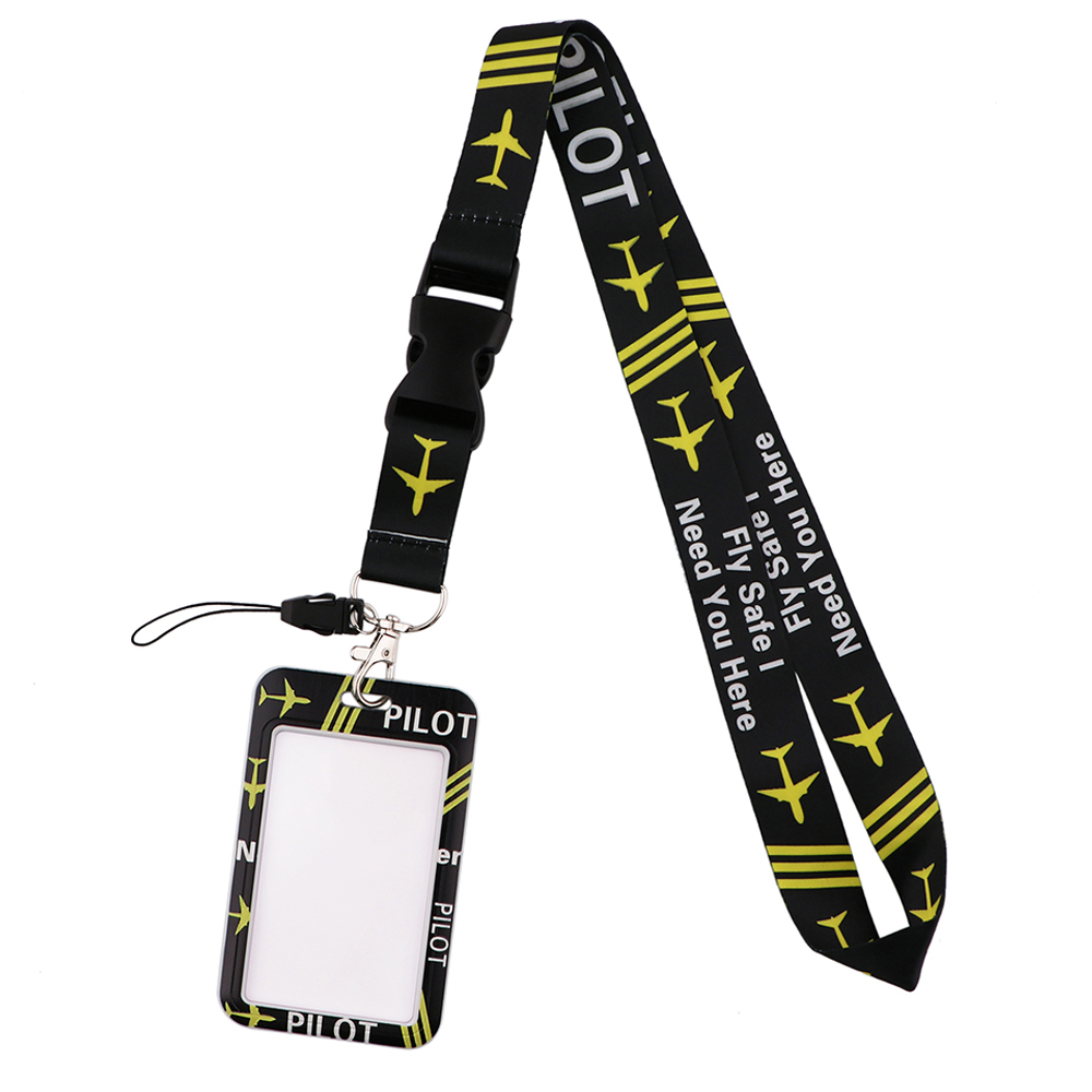 Gaming Card Holder - DZ1808 Airplane Lanyard Credit ID Badge