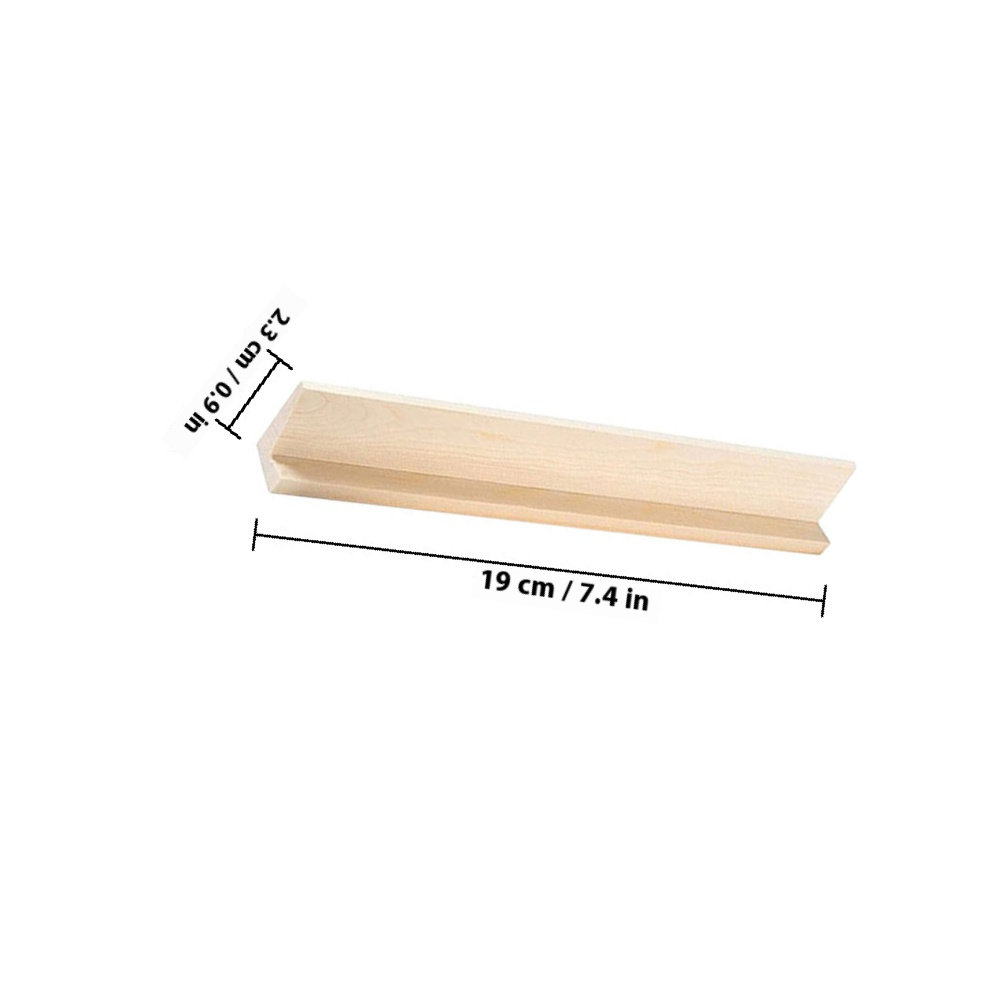 6Pcs Natural Wood Domino Rack  - Gaming Card Holder ulasan dan harga