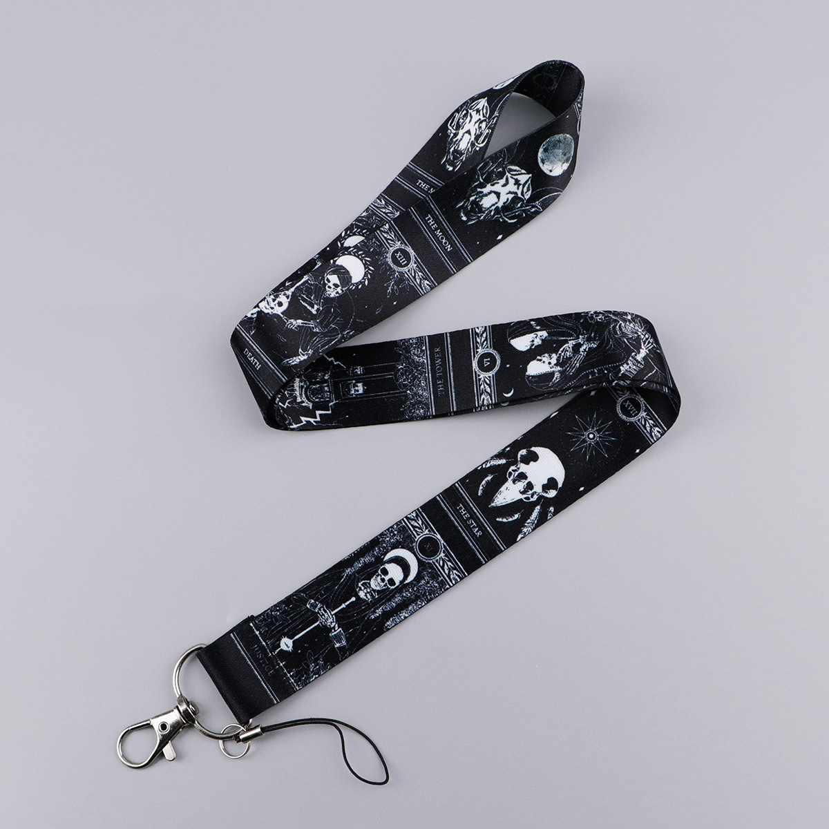 Tarot Themed Skull Lanyard Car - Gaming Card Holder ulasan dan harga