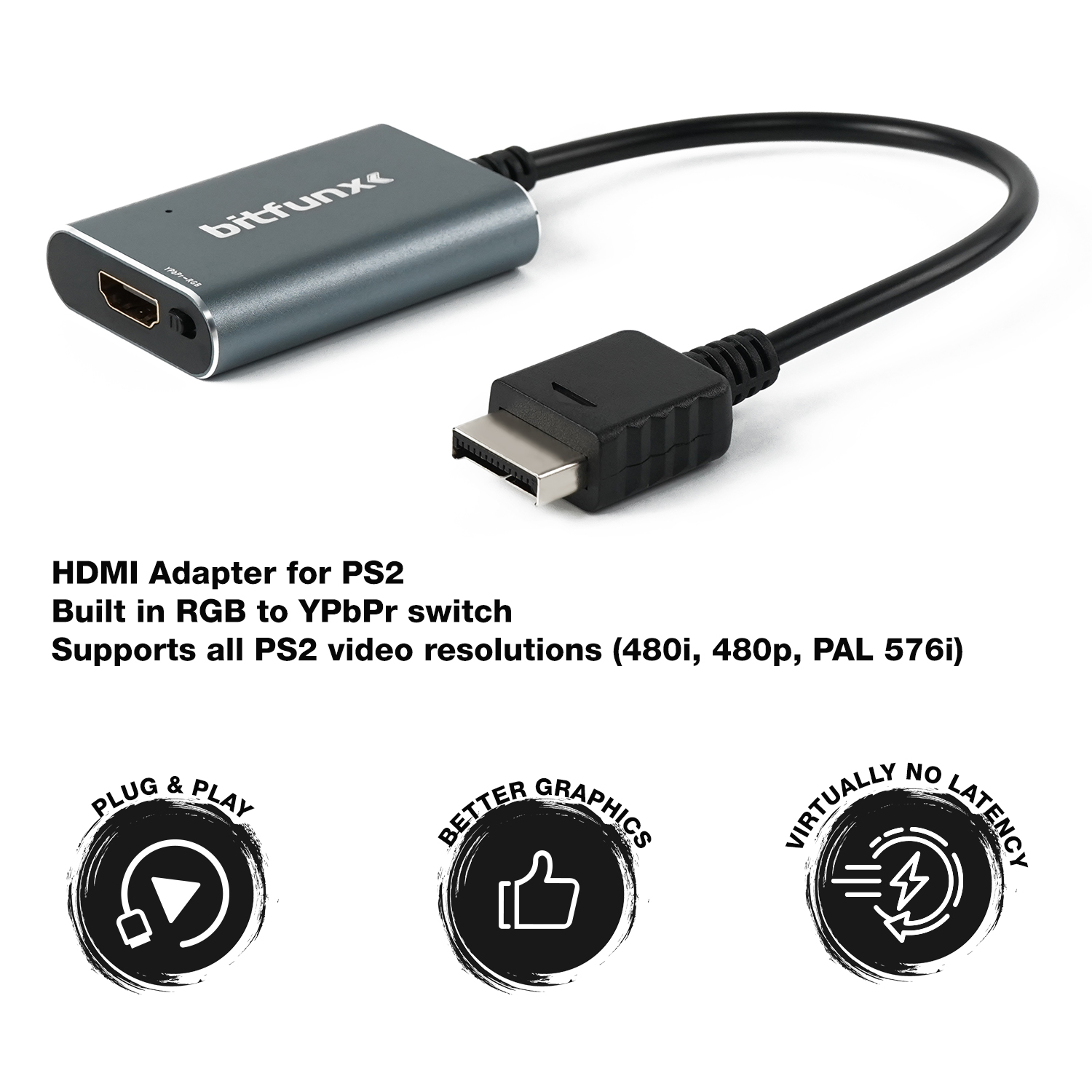 Bitfunx RGB/Component To HDMI™ - Gaming Console All In One ulasan dan harga