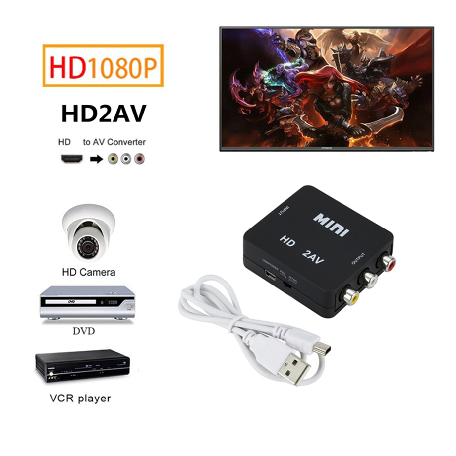 HDTV Converter Box RCA AV CVBS - Gaming Console Box ulasan dan harga