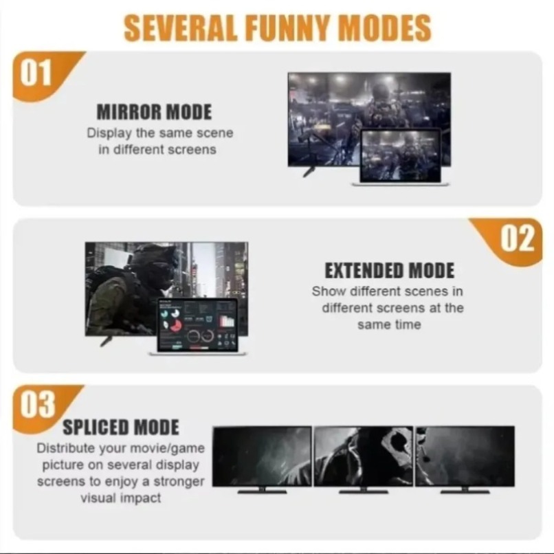 Braided 8K HDMI 2.1 Cable High - Gaming Console Definition ulasan dan harga