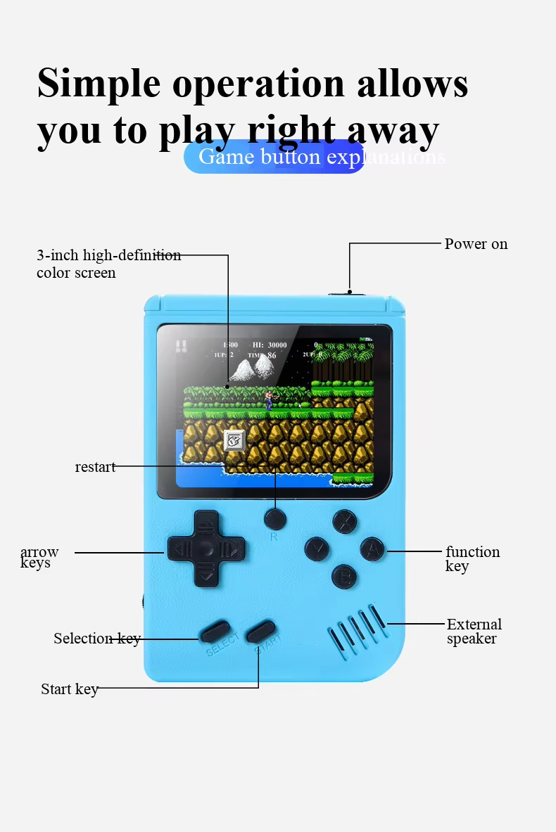 400 In 1 MINI Games Handheld G - Gaming Console All In One ulasan dan harga