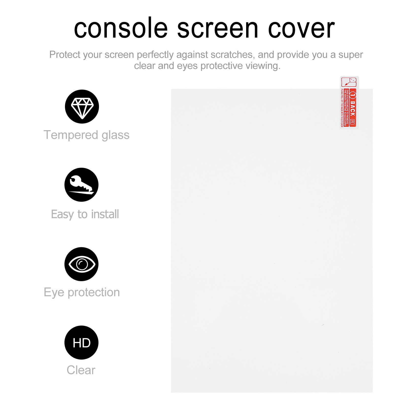 2Pcs 7 Inch Console Screen Tem - Gaming Console Definition ulasan dan harga