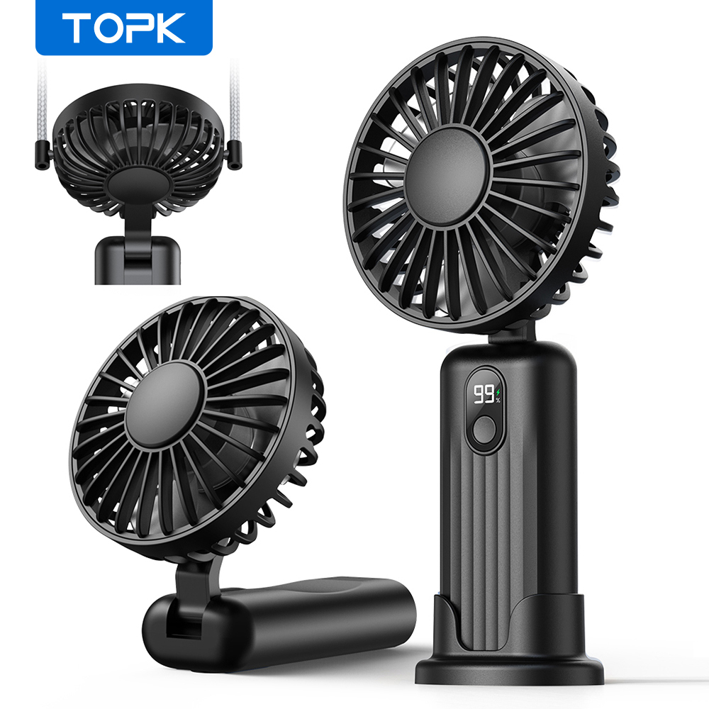TOPK 5000mah Mini Portable Fan - Gaming Console K36 ulasan dan harga