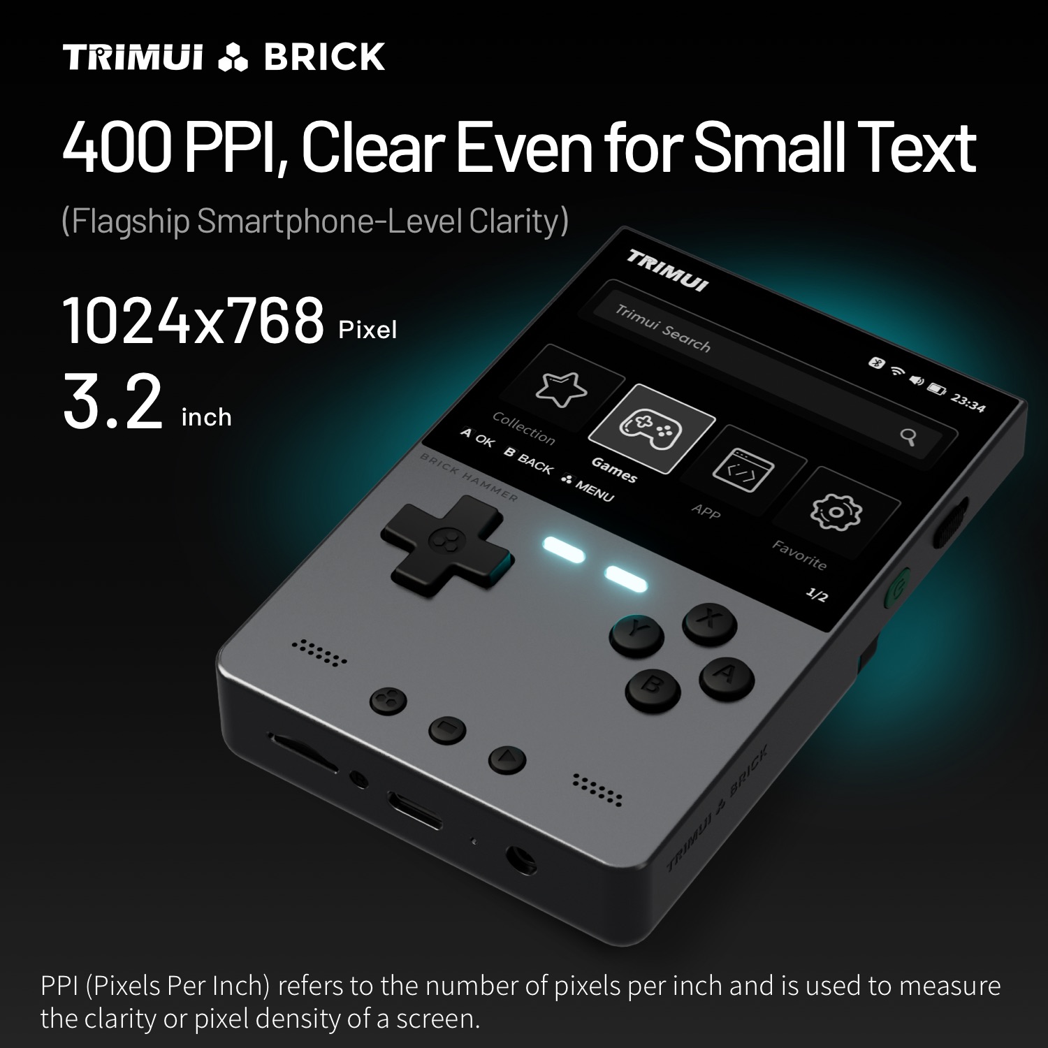TRIMUI BRICK HAMMER Retro Hand - Gaming Console Phone ulasan dan harga
