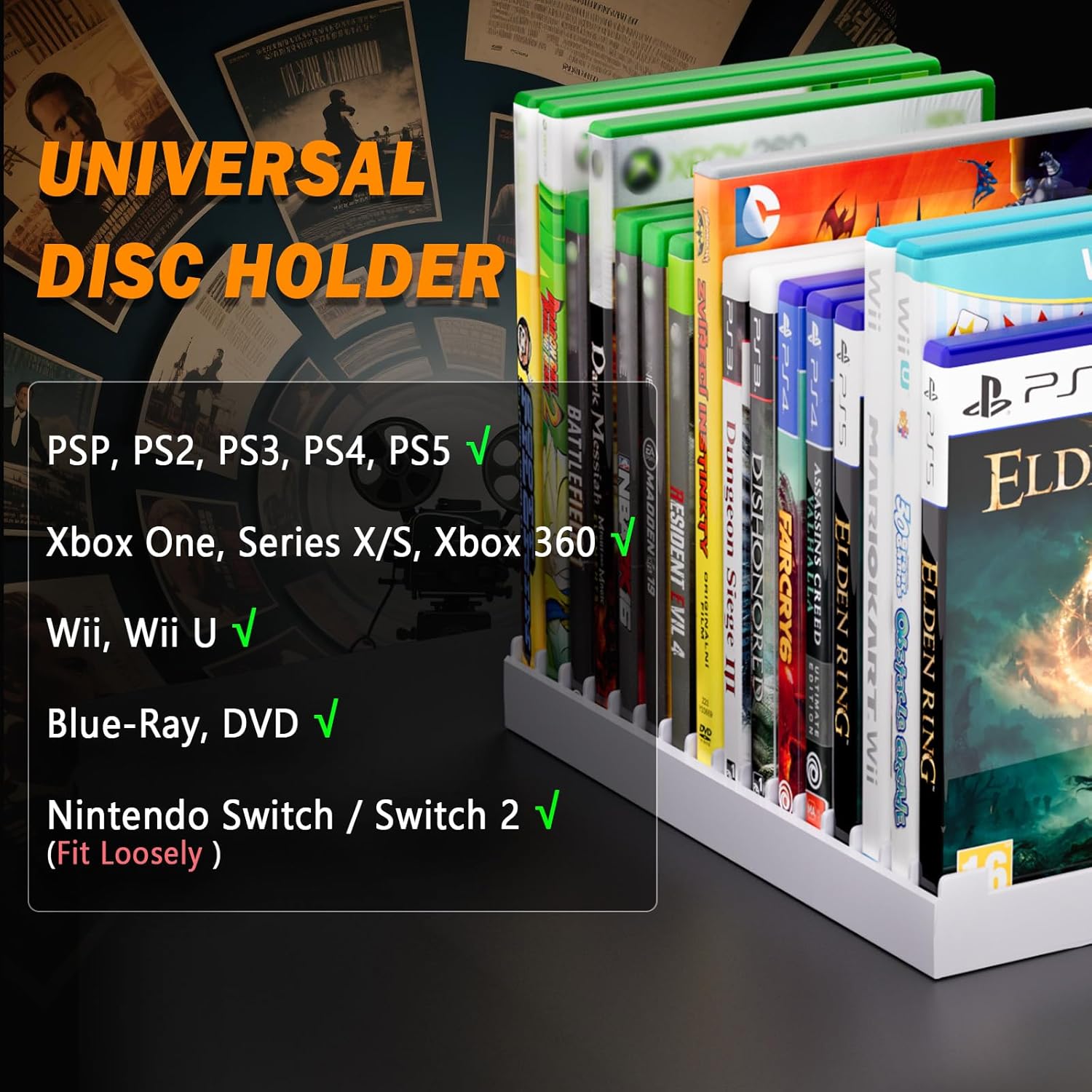 Video Game Storage Holder for  - Gaming Console Xbox 360 ulasan dan harga