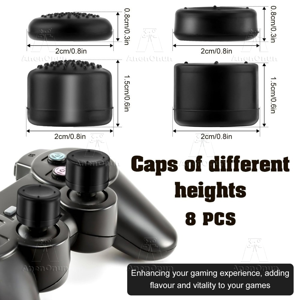 8PCS Thumb Grip Caps Controlle - Gaming Console Joystick ulasan dan harga