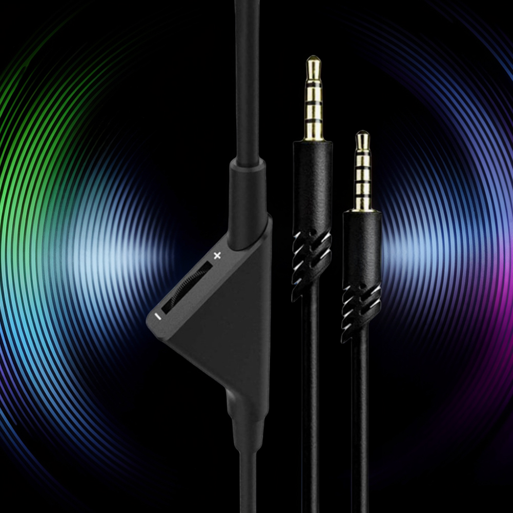2.0M/6.5 Feet Aux Wire W/ Volu - Gaming Headset Wired ulasan dan harga