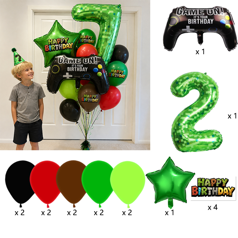 Pixel Miner Number Foil Balloo - Gaming Console With Minecraft ulasan dan harga